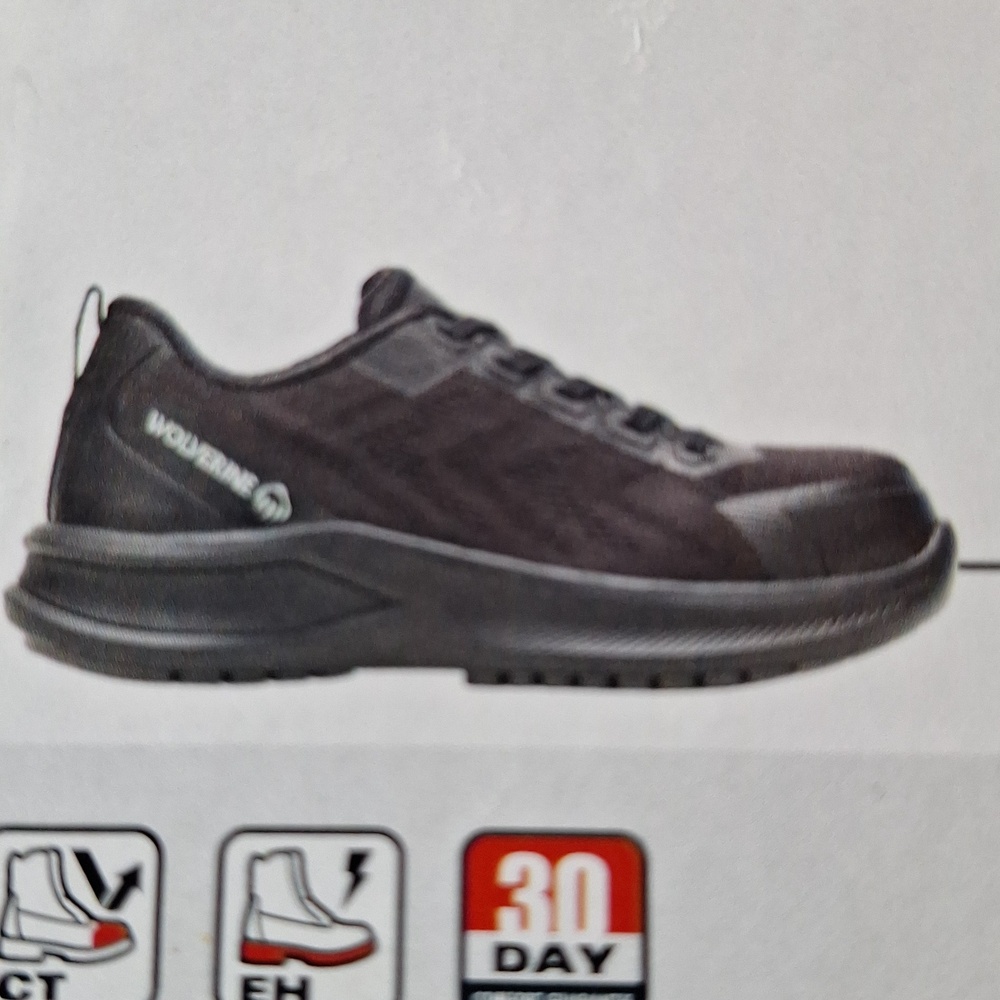 NWT Wolverine Woen's Black Mesh Athletic Sneakers - Picture 5 of 6
